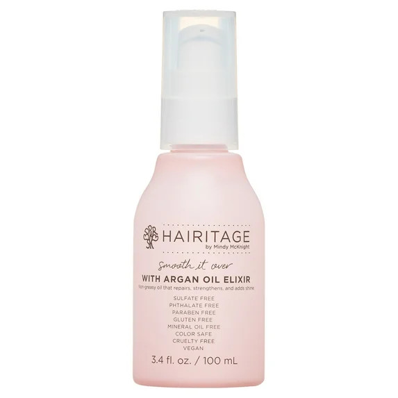 Hairitage Hair Oil with Argan and Avocado Oil for All Hair Types, 3.4 Oz​ | Walmart (US)