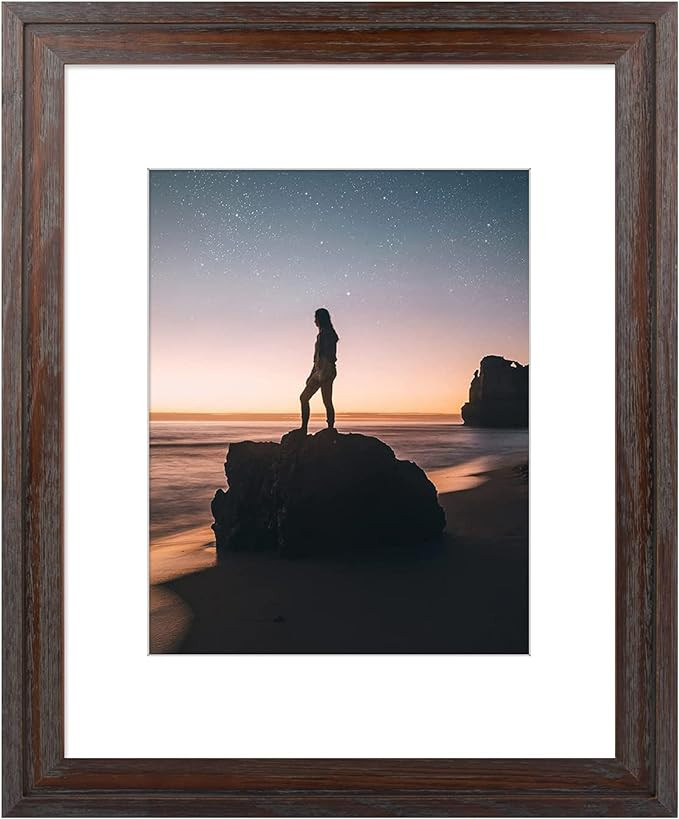 Golden State Art, 16x20 Picture Frame - Displays 11x14 Photo with Mat or 16x20 Without Mat, Wide ... | Amazon (US)