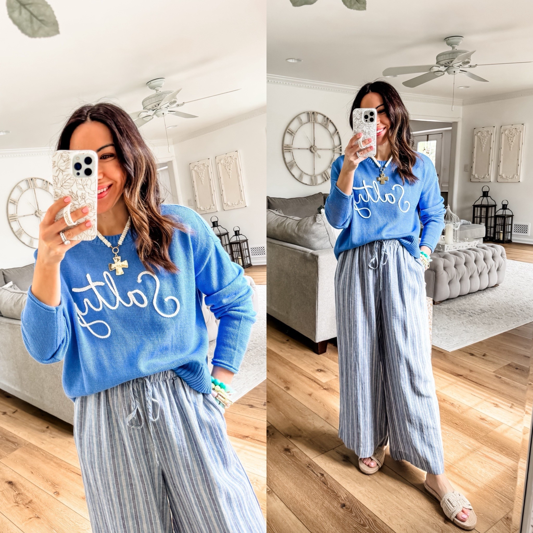 Small sweater. Small striped pants.



#LTKOver40 #LTKPetite