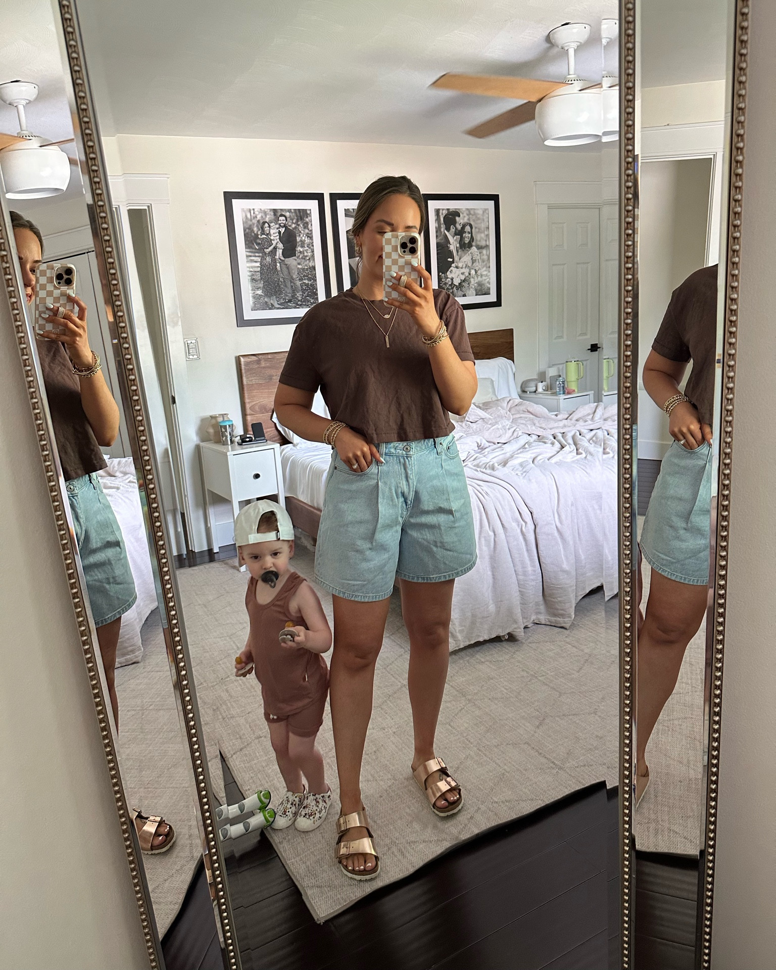 Abercrombie curve love loose shorts! Super comfortable, wore all day today!! 

A&F, Abercrombie, Birkenstocks, Nuuds tee 

#LTKunder100 #LTKSeasonal