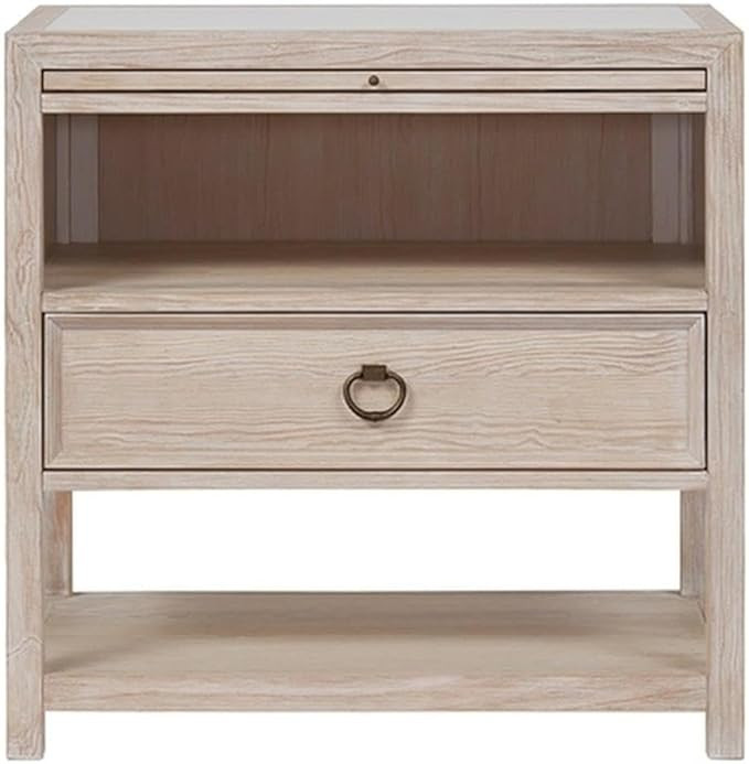 Coastal Living Getaway Drawer Nightstand in Soft White Oak with Stone Top | Amazon (US)