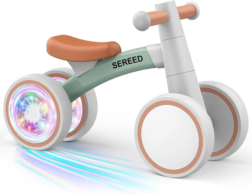 SEREED Colorful Lighting - Bicicleta de equilibrio para bebés, juguetes para niños de 1 año, b... | Amazon (US)