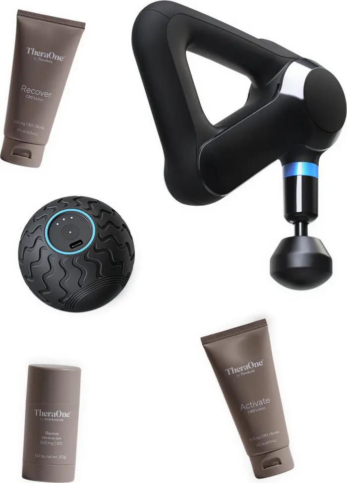 Elite Percussive Therapy Massager, Wave Solo Percussive Device & TheraOne with CBD Bundle | Nordstrom
