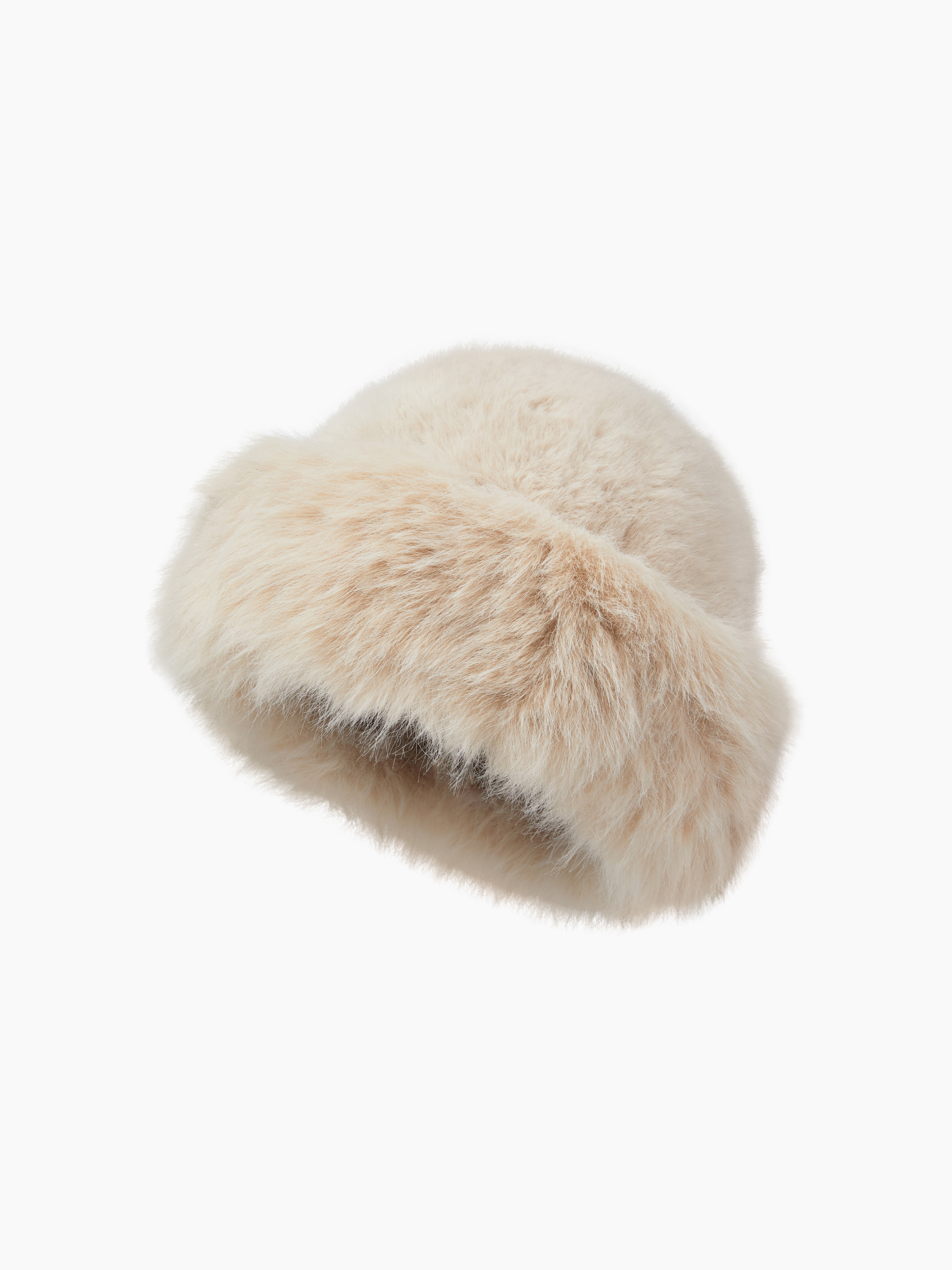 Holiday Dress Women's Luxury White Faux Fur Beanie Hat with Fluffy Pom-Pom Detail & Soft Texture ... | Cider