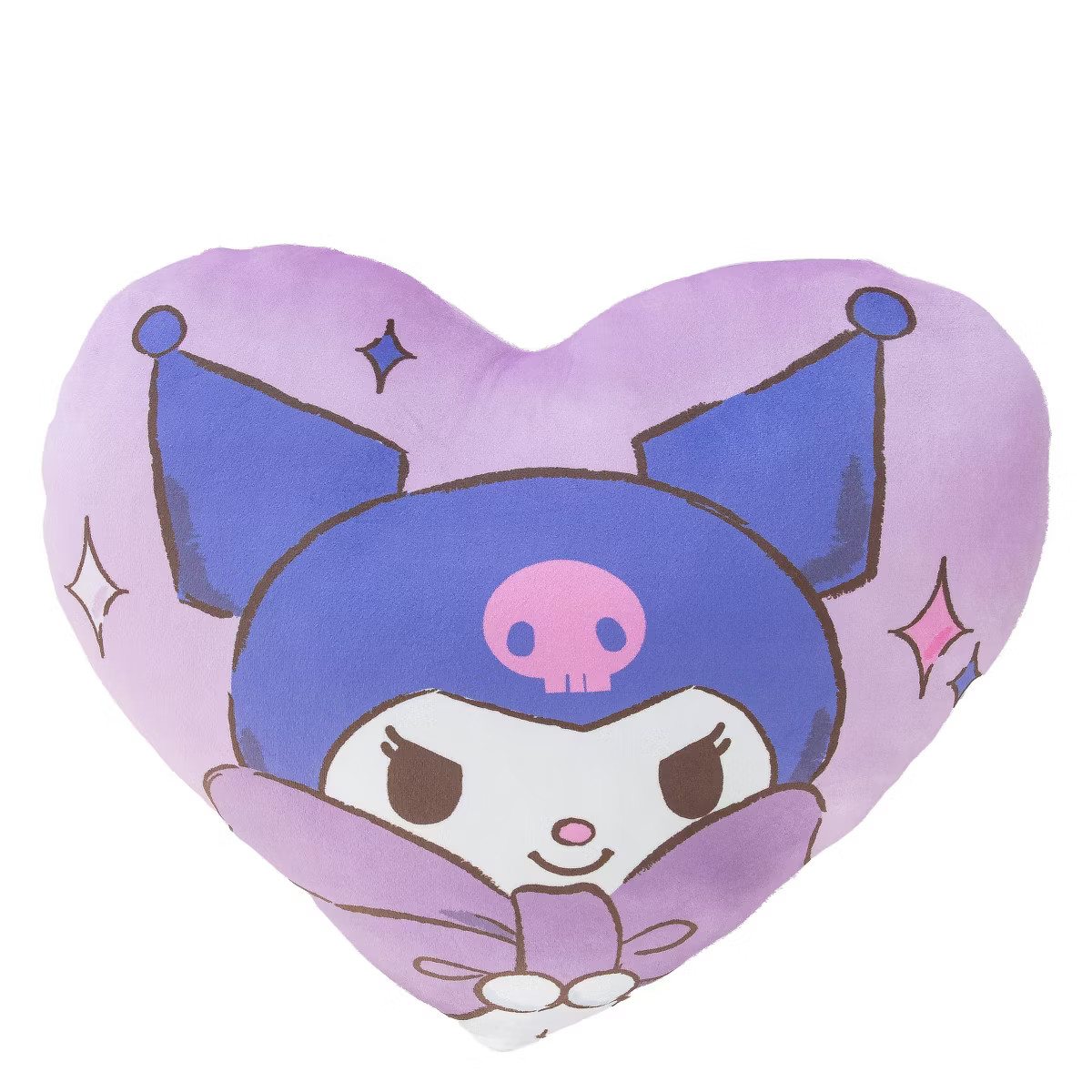 Sanrio Kuromi Bow Heart Shaped Plush Cloud Pillow | Target