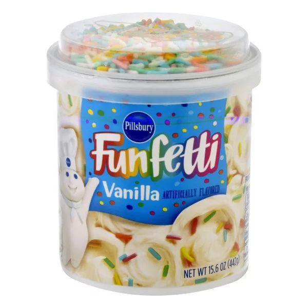 Pillsbury Funfetti Vanilla Frosting 15.6 oz - Walmart.com | Walmart (US)