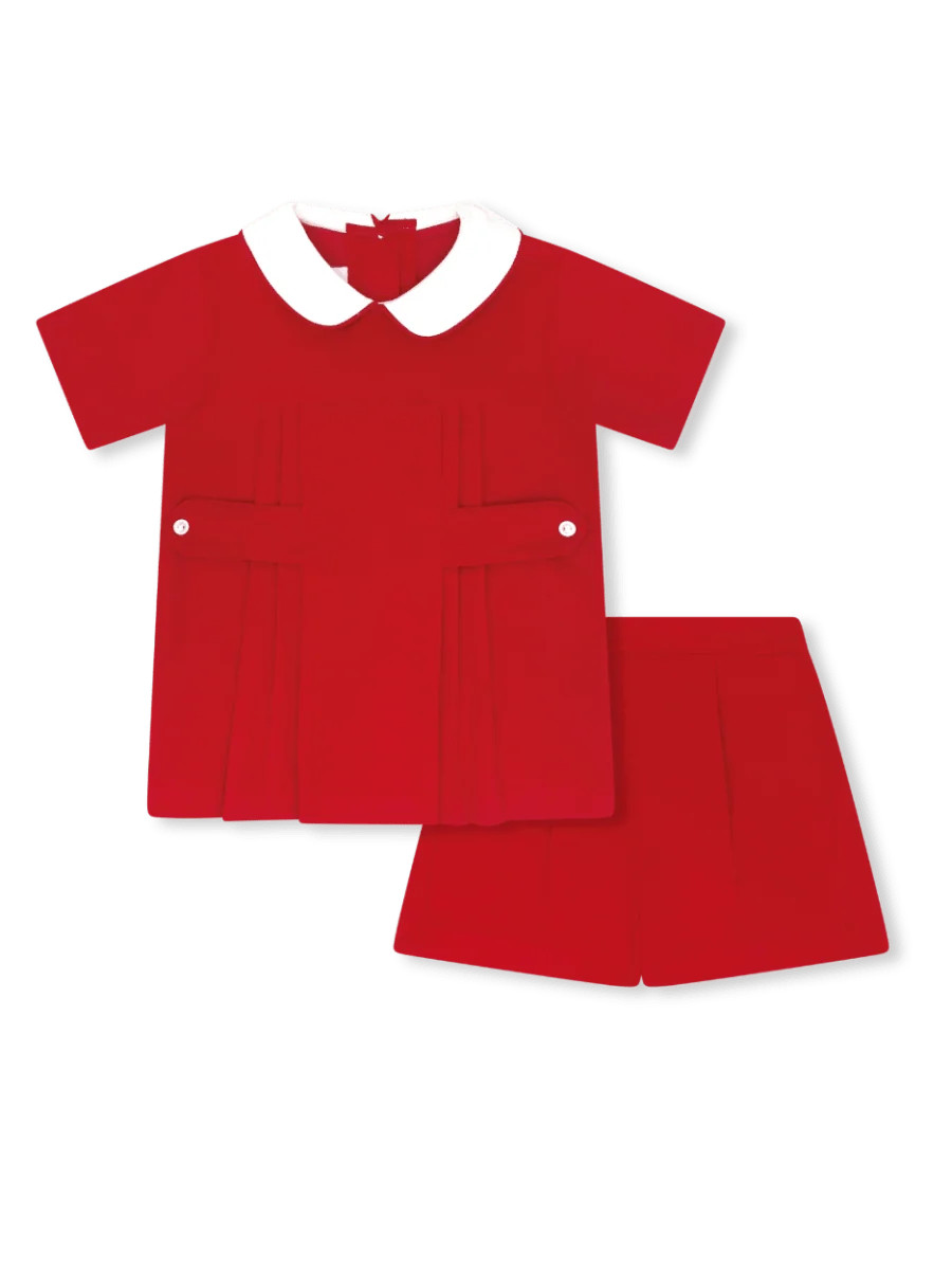 Andrew Short Set - High Point Red Corduroy (FL26) | Lullaby Set