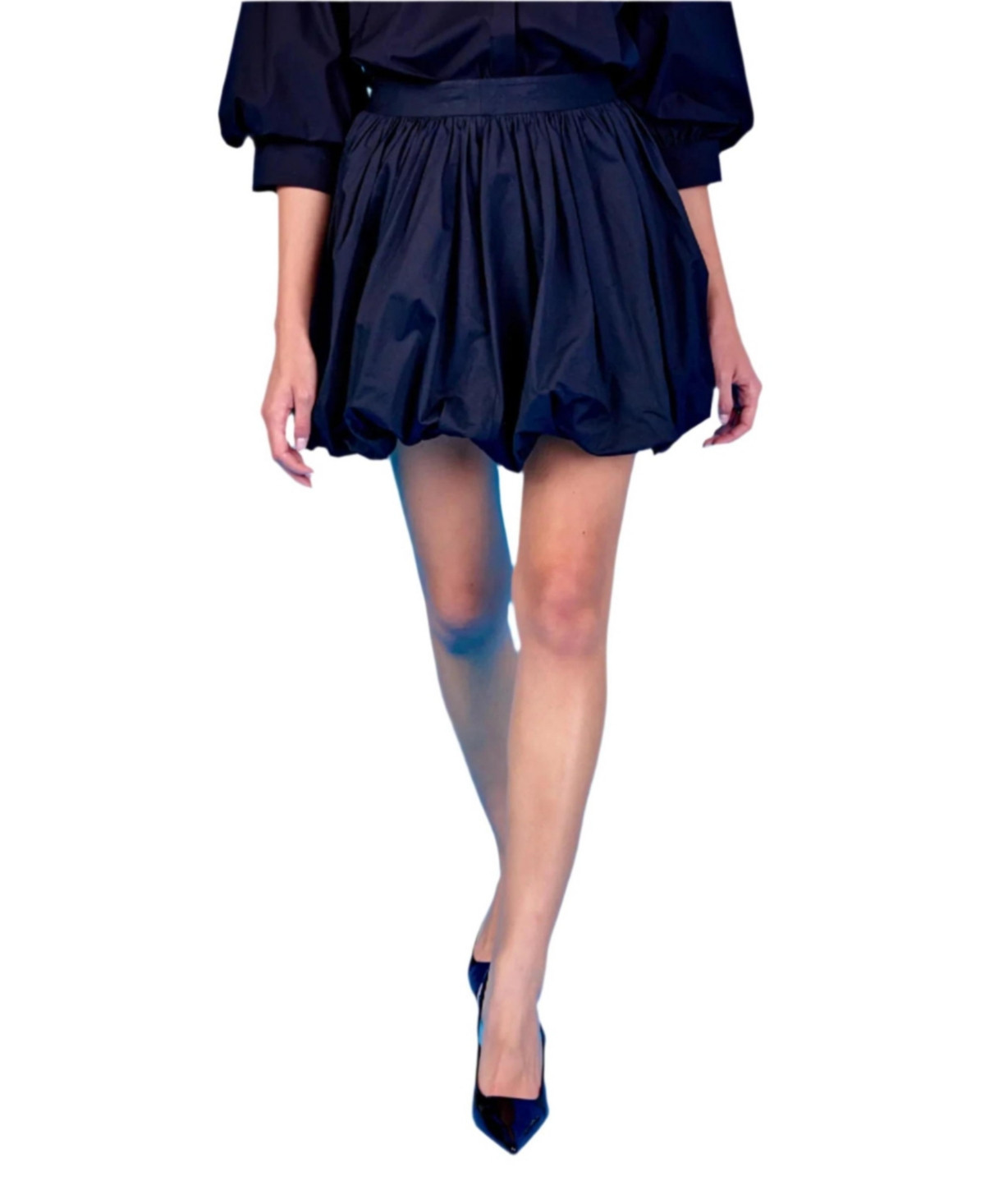 endless rose Women's High Waisted Bubble Skirt - Black | Macy's