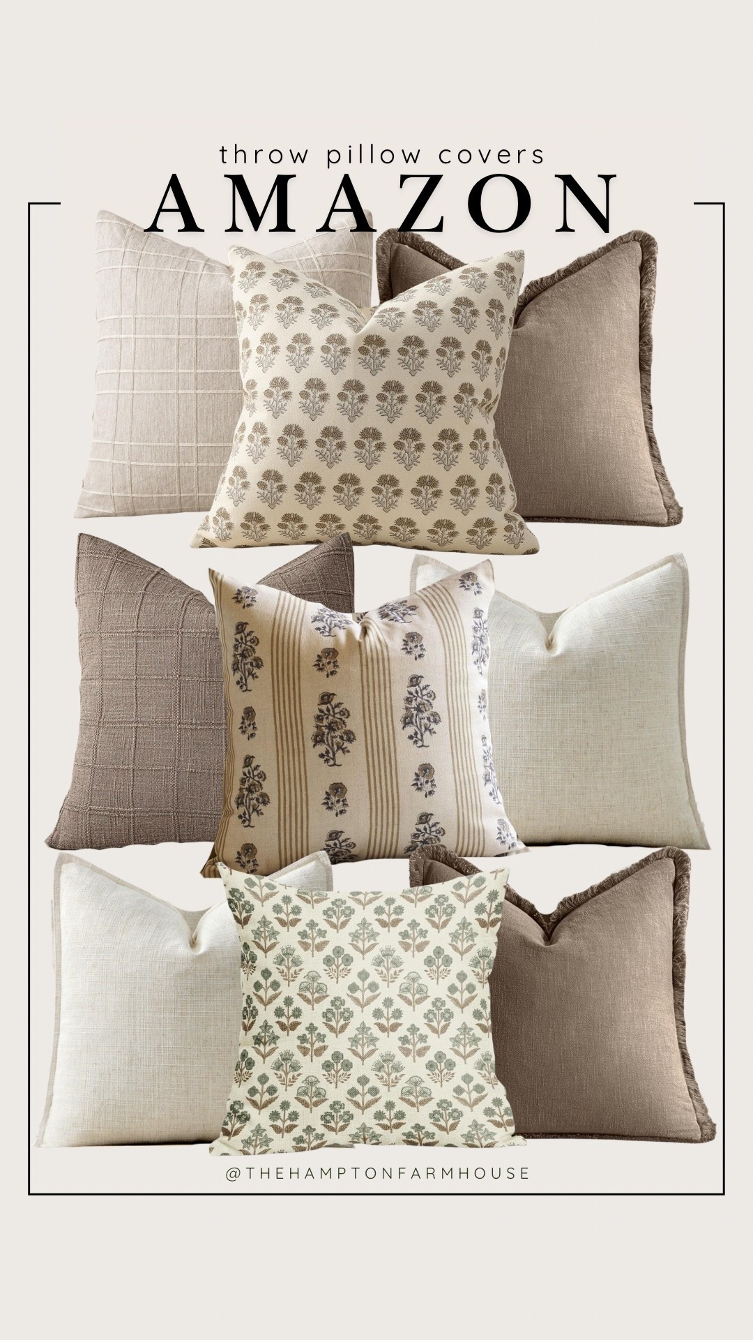 Affordable throw pillow covers $20 & Under! Neutral home decor, living room, living room pillows  

#LTKHome #LTKFindsUnder50