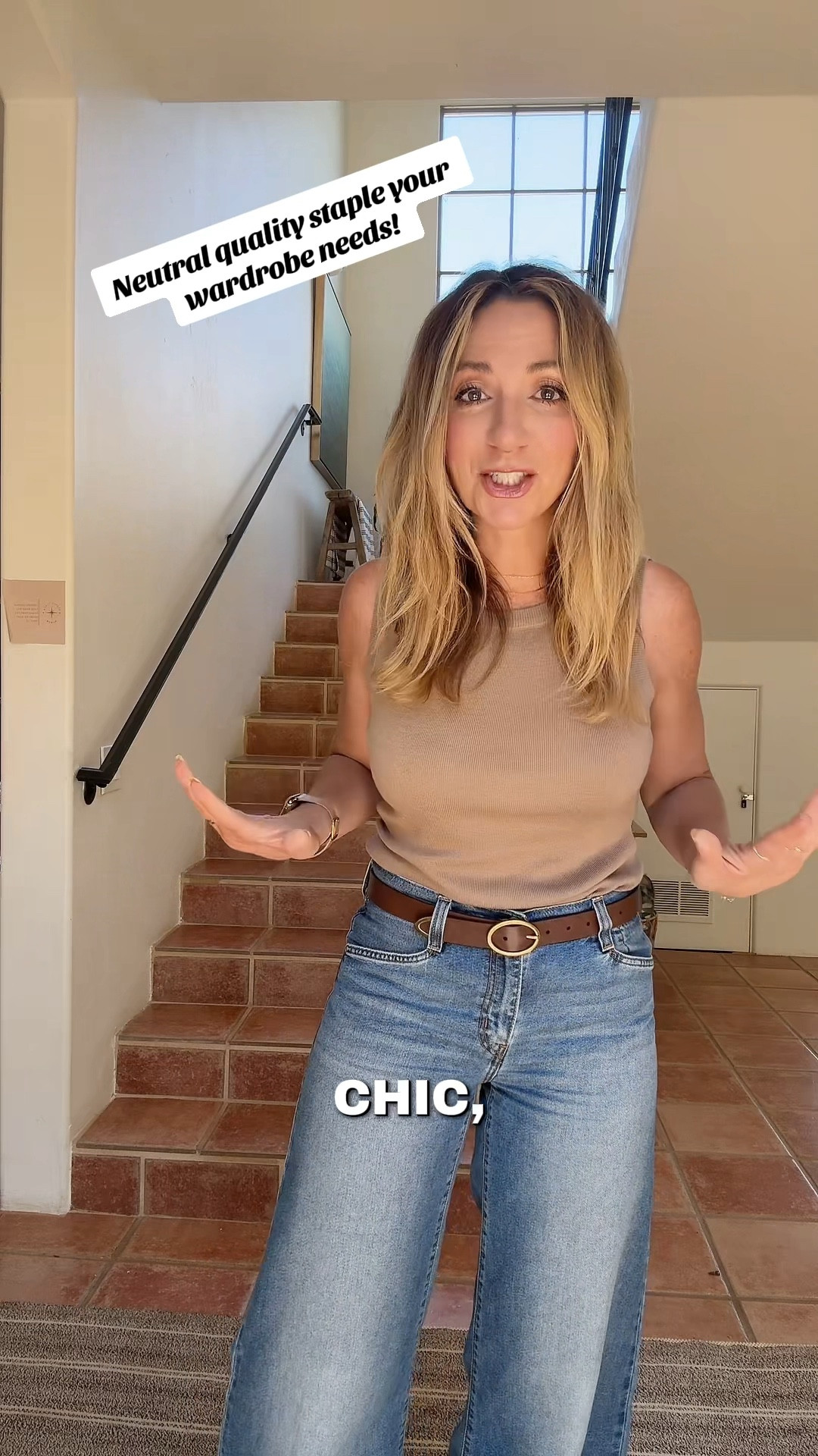 The perfect elevated basic tank top 🤍
If you’re building out your summer outfits + spring outfits, this is one of those must-have pieces you’ll wear on repeat.

This knit tank has the most beautiful subtle sheen and a cashmere-like feel~so soft, stretchy, and lightweight without clinging. It’s longer length (great for coverage!) but also tucks in perfectly for a more polished look.

I styled it casually here with Levi’s wide leg jeans, a leather belt, and leather Birkenstock sandals-such an easy everyday outfit. But you can just as easily dress it up with trousers or a cute skirt for a more elevated look.

✔️ perfect summer basic outfit staple
✔️ ideal teacher outfit or work outfits 
✔️ great layering piece year-round for business casual workwear
✔️ comes in so many colors
✔️ wearing size small (I’m 5’7, size 6 for reference)

And the best part… it’s on sale for under $23 🙌

#LTKSaleAlert #LTKWorkwear #LTKootd