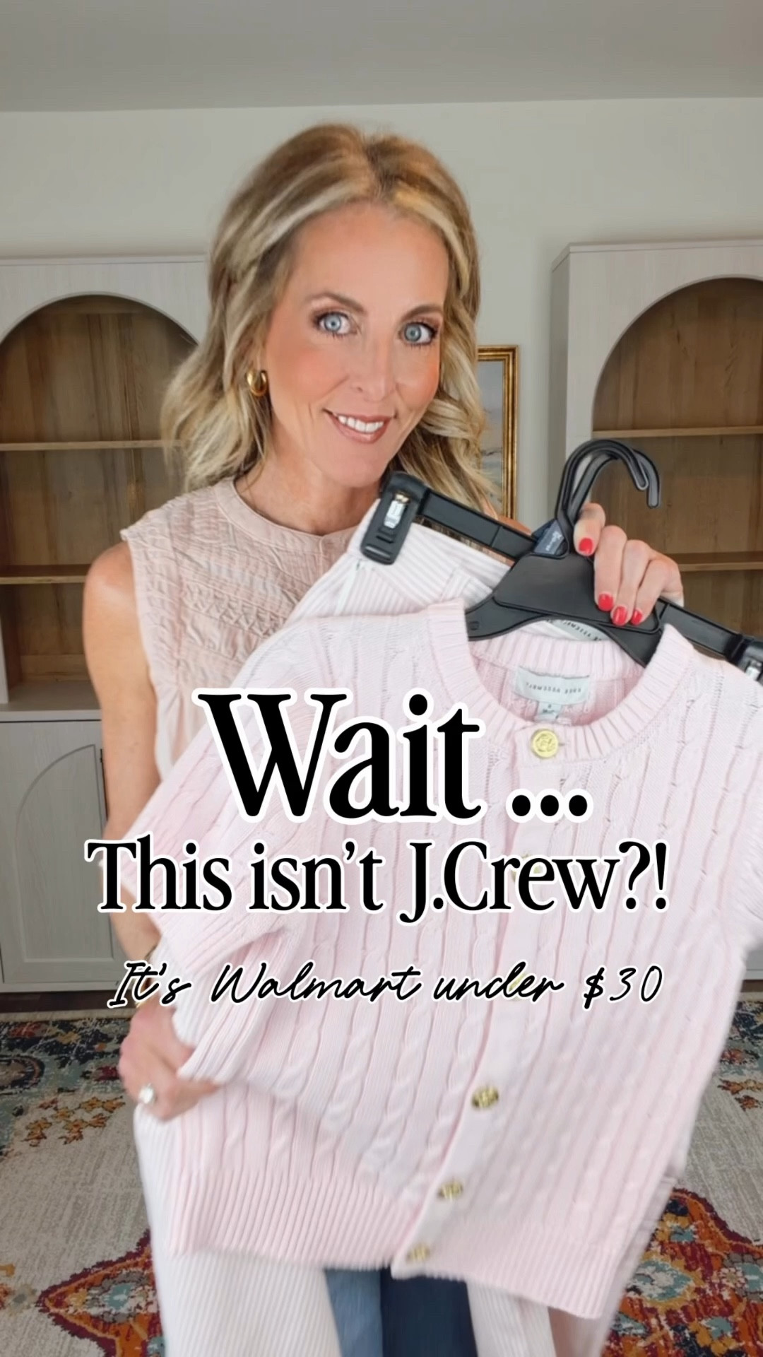 It looks like J.Crew, but no one would guess this is Walmart. The under $30 pants that I can’t stop talking about! Comment Walmart to get this look and the first look before this inevitably sells out 

These seersucker front pocket wide-leg pants are under $30 and the fit is unreal. Tailored. Polished. Classic. With a matching jacket. The kind of set you’d see styled in a J.Crew window and immediately assume it’s $300+. But it’s Walmart. And it’s that good. 
