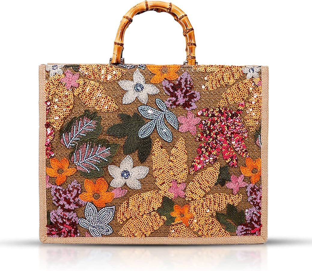 Bohemian Handbag Tote Bag Shoulder Bag Beach Bag for Women | Amazon (US)