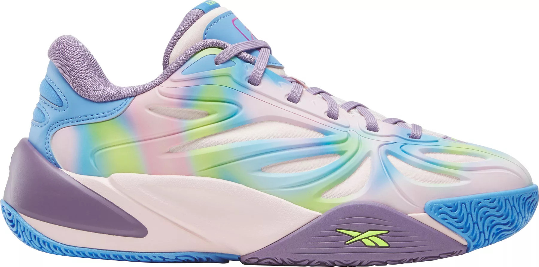 Reebok Kids' Grade School Angel Reese 1 Basketball Shoes, Size 4.5, Atomic Aqua/Dream Purple/Peri Blue | DICK'S Sporting Goods