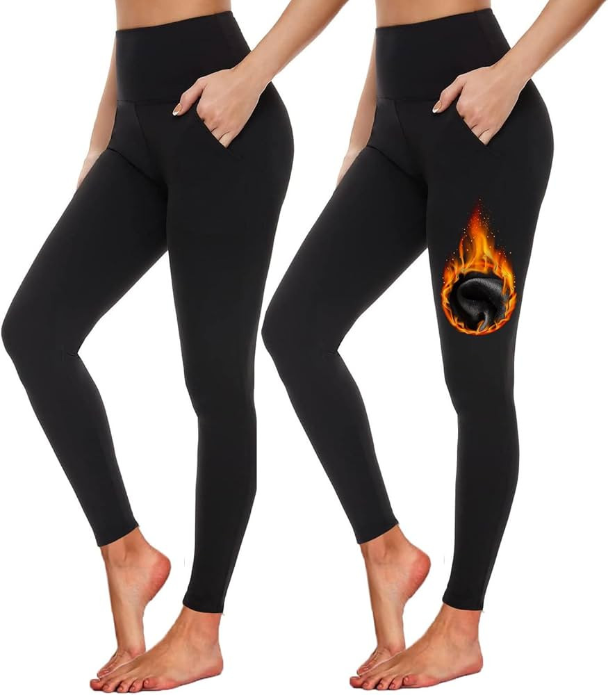 Aoliks Leggings with Pockets for Women - Yoga Pants with Pockets,Soft High Waist Tummy Control No... | Amazon (US)