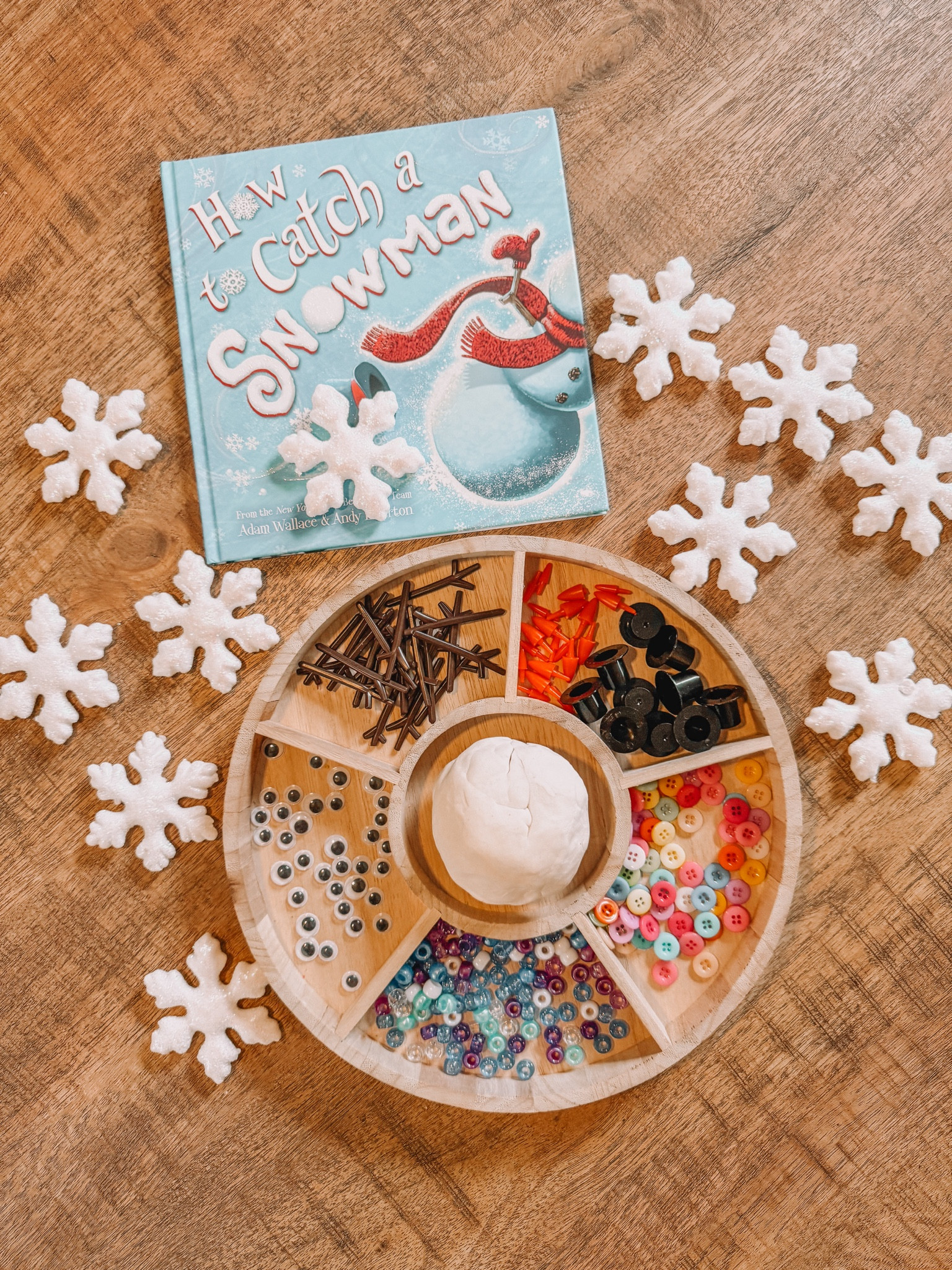 Snowman play doh tray ❄️⛄️

#LTKKids #LTKSeasonal #LTKHoliday