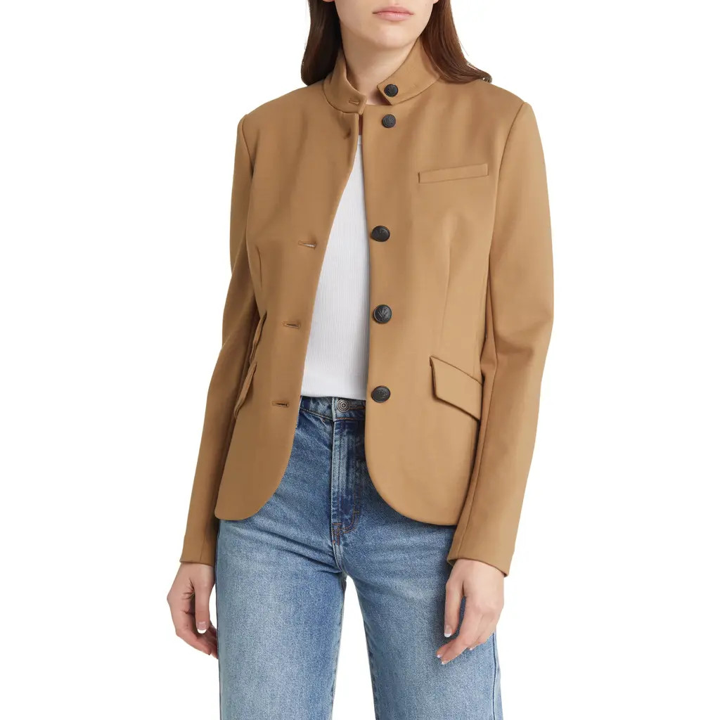 rag & bone Slade Ponte Blazer in Camel at Nordstrom, Size 8 | Nordstrom