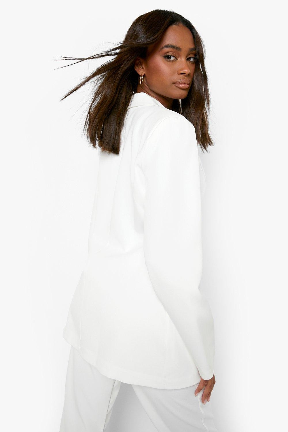 Asymetric Wrap Front Tailored Blazer | Boohoo.com (US & CA)