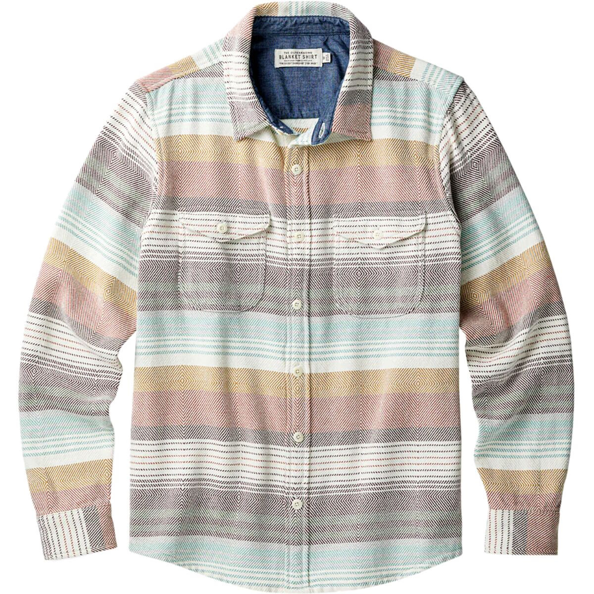 Outerknown Blanket Shirt - Men's Cloud Sonoran Stripe, XXL | Backcountry