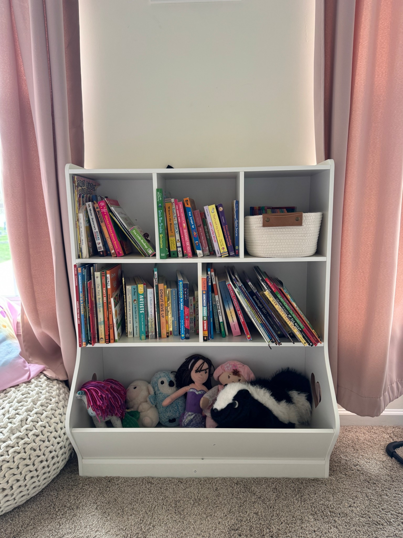 Bookshelf for my toddler girls’ room 🩷 I love how many books and toys it holds. Perfect storage for their stuffies too! 

Toddler bedroom | kid room | kid storage | bookshelf | easy to assemble | Amazon find | home decor | furniture | home office | playroom | nursery | baby registry must have | new mom | mom life 

#LTKmomlife #LTKHome #LTKKids