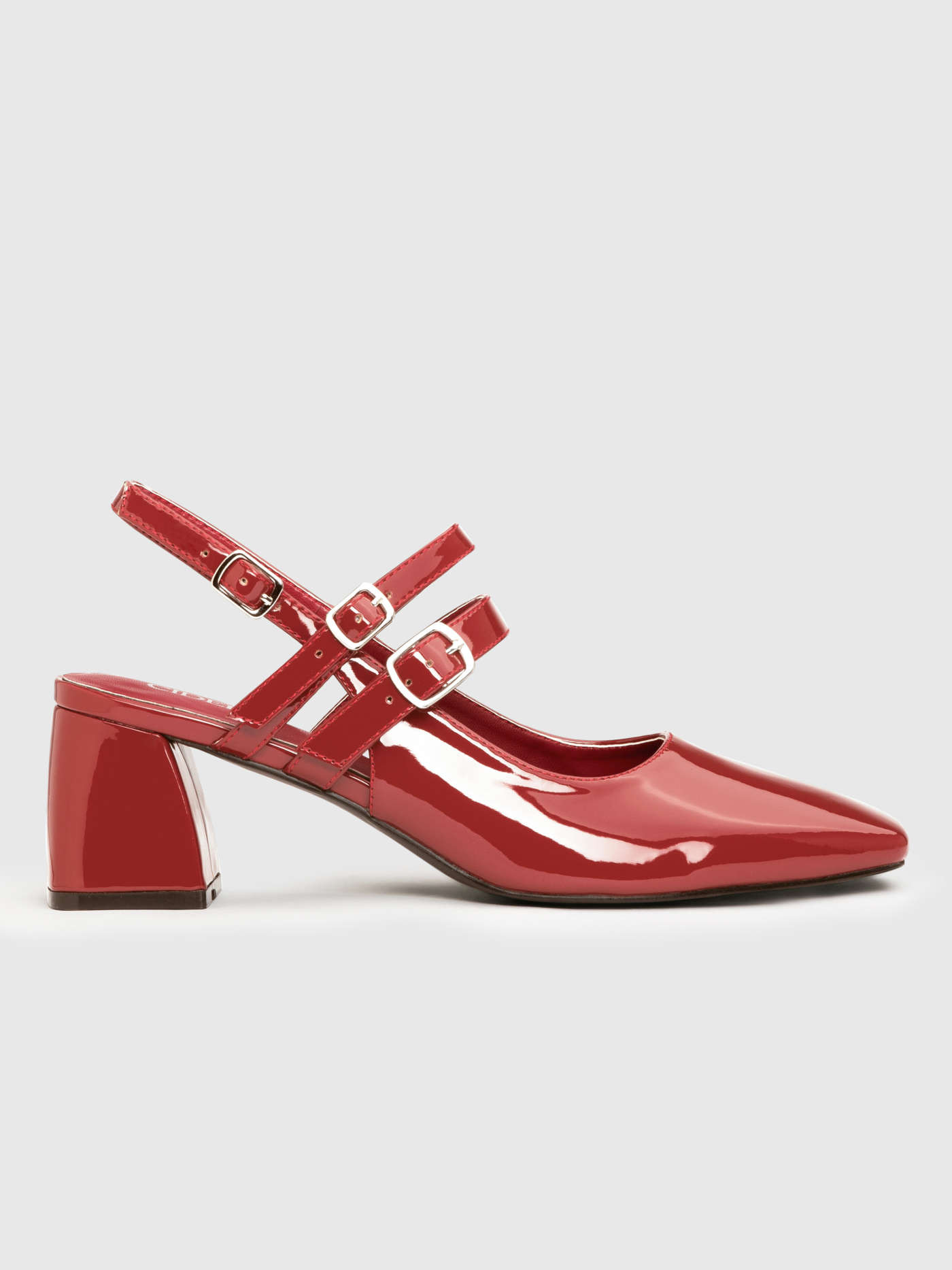 Point Toe Slingback Chunky Heels | Cider