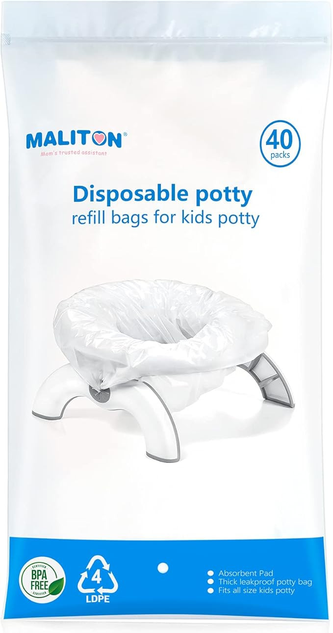 Maliton Potty Liners 40 Packs, Disposable Portable Potty Bags with Drawstring fit Many Different ... | Amazon (CA)