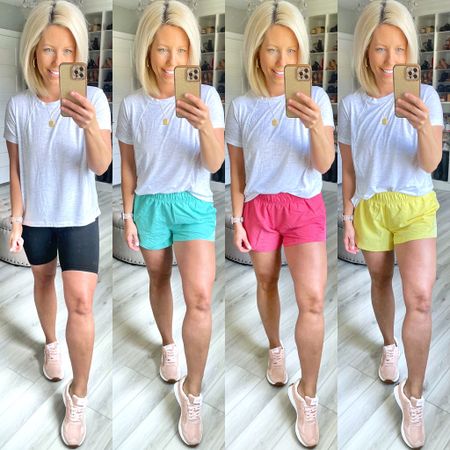 These tees are 💣 and on sale for $8.98!!! Wearing small! Tee and shorts TTS 

#LTKunder50 #LTKstyletip #LTKsalealert