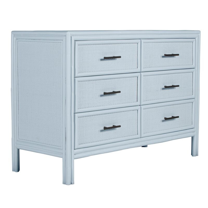 Bermuda Six-Drawer Dresser, Light Blue | One Kings Lane