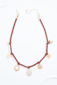 Cato Fashions | Cato Gold Heart Charm Cord Necklace | Cato Fashions