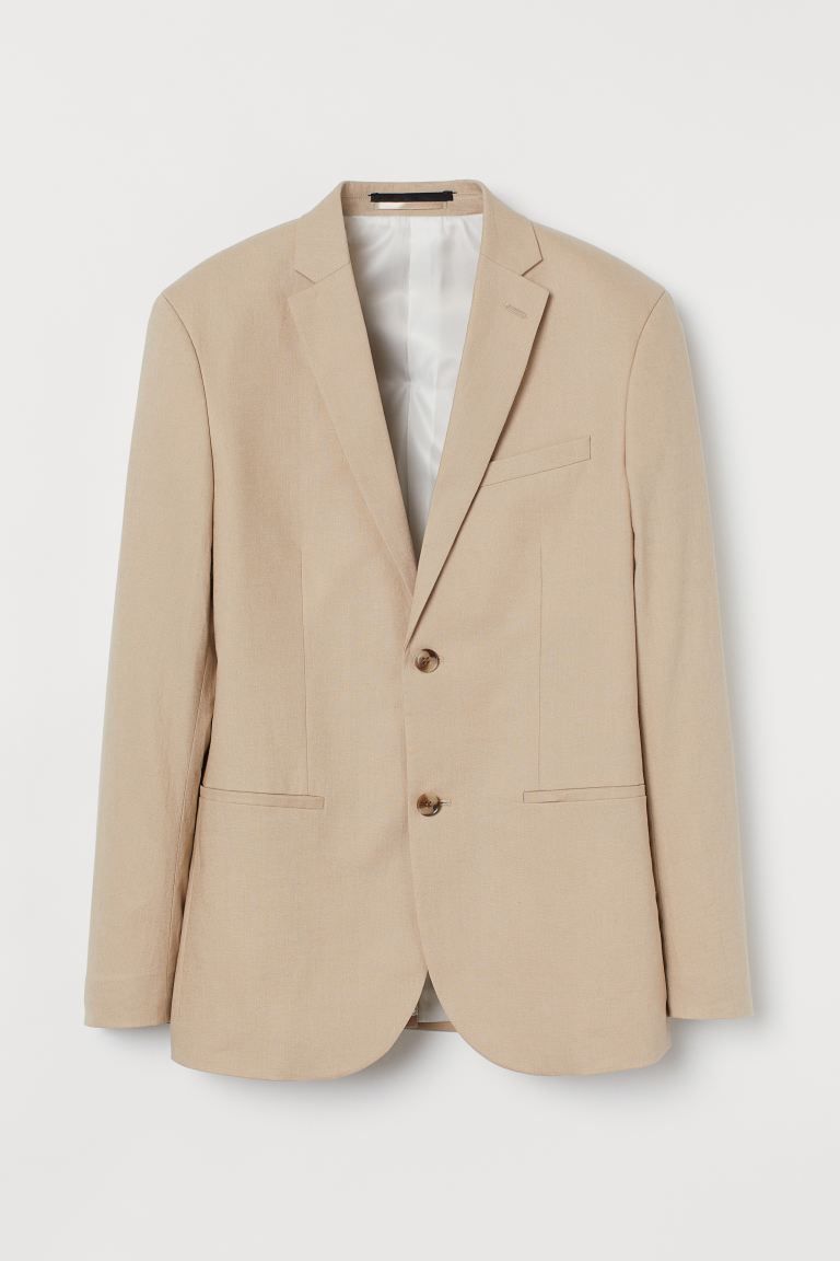 Slim Fit Linen-blend Blazer | H&M (US + CA)