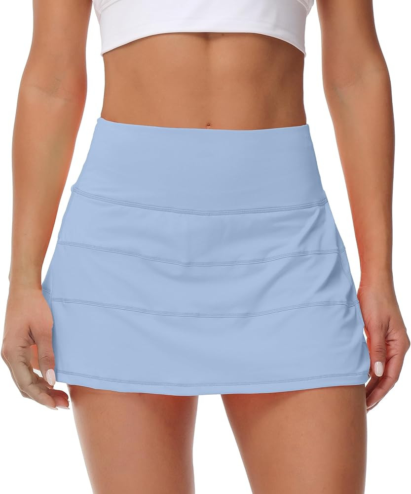MCEDAR Pleated Tennis Skirt for Women with Pockets Women's High Waisted Athletic Golf Skorts Skir... | Amazon (US)