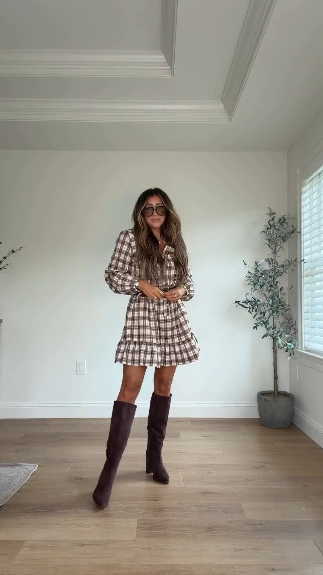 Elevated casual fall outfits from Cupshe 🍂👏🏼use my code LHS15 for 15% off orders $70+! 

flannel dress, fall family photo outfit, matching off the shoulder two piece set, lounge wear, travel outfit, polka dot skirt, fall top, brown maxi dress, wedding guest dress, date night outfit, elevated outfit, fall fashion 

 #LTKSeasonal #LTKOver40 #LTKSaleAlert