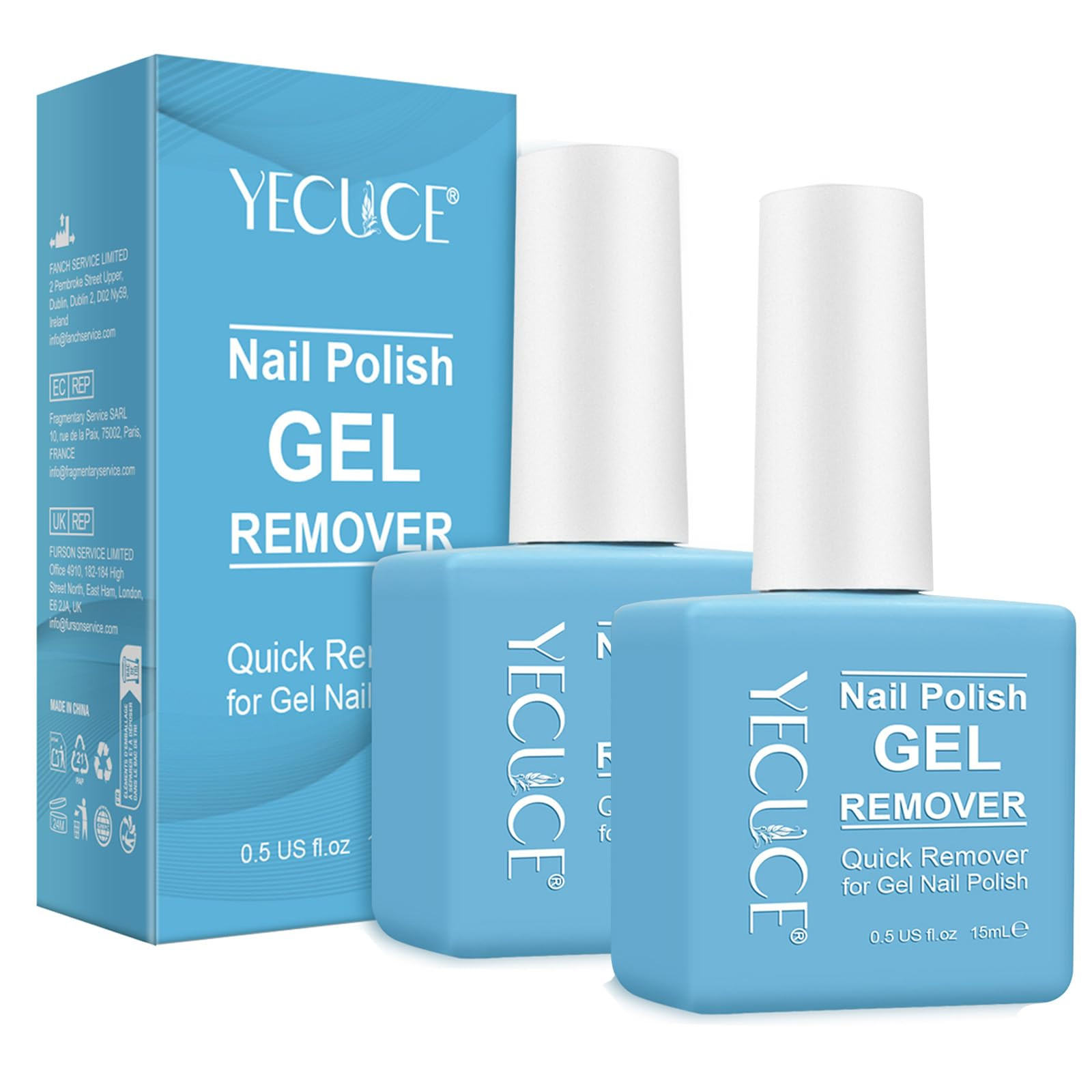 Gel Nail Polish Remover, (2pcs) Gel Polish Remover for Nails, No Need for Foil, Quick & Easy Poli... | Amazon (US)