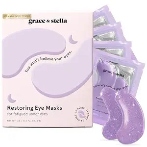 grace & stella Under Eye Patches for Puffy Eyes and Dark Circles (Retinol, 24 Pairs) Restoring Ge... | Amazon (US)