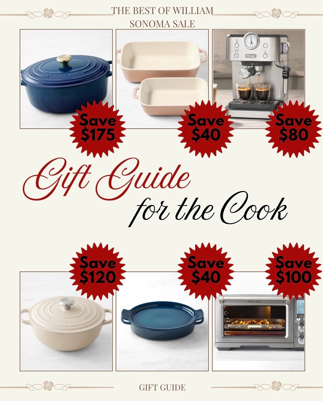 I shopped the best of the William Sonoma sale so you didn’t have to. Best gifts & deals for the cook in your life. Limited time only. 

#LTKGiftGuide #LTKCyberWeek #LTKHome