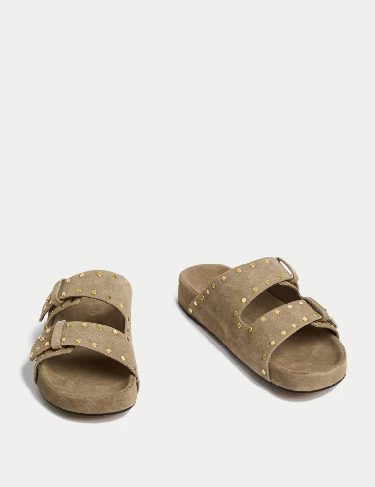 Suede Studded Footbed Mules | Marks & Spencer (UK)