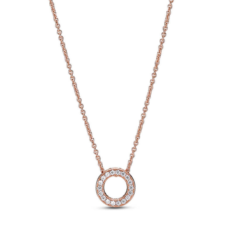 Pandora Logo Pav� CZ Circle Collier Necklace | Ben Bridge Jeweler
