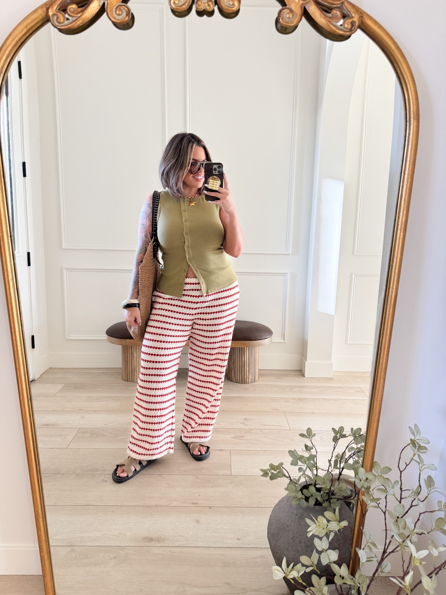 Top is part of a set xl 
Pants L 
Sandals tts 
#target #ootd #petalandpup #freepeople #amazon 

#LTKMidsize #LTKootd