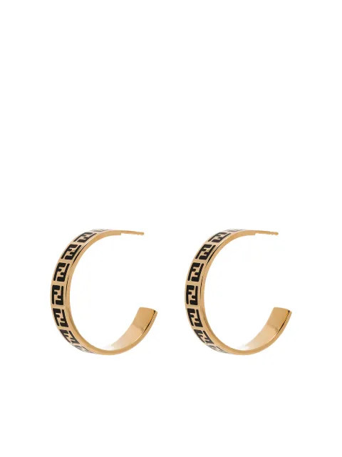 FF-logo hoop earrings | Farfetch Global