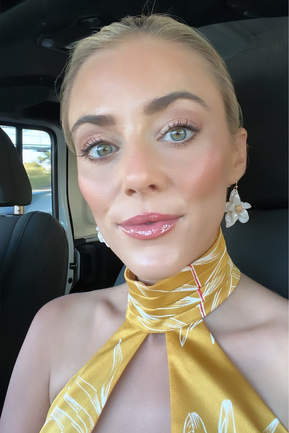 Makeup 
Lip gloss
Vacation
Revolve 
White wedges 


#LTKtravel #LTKunder50 #LTKstyletip