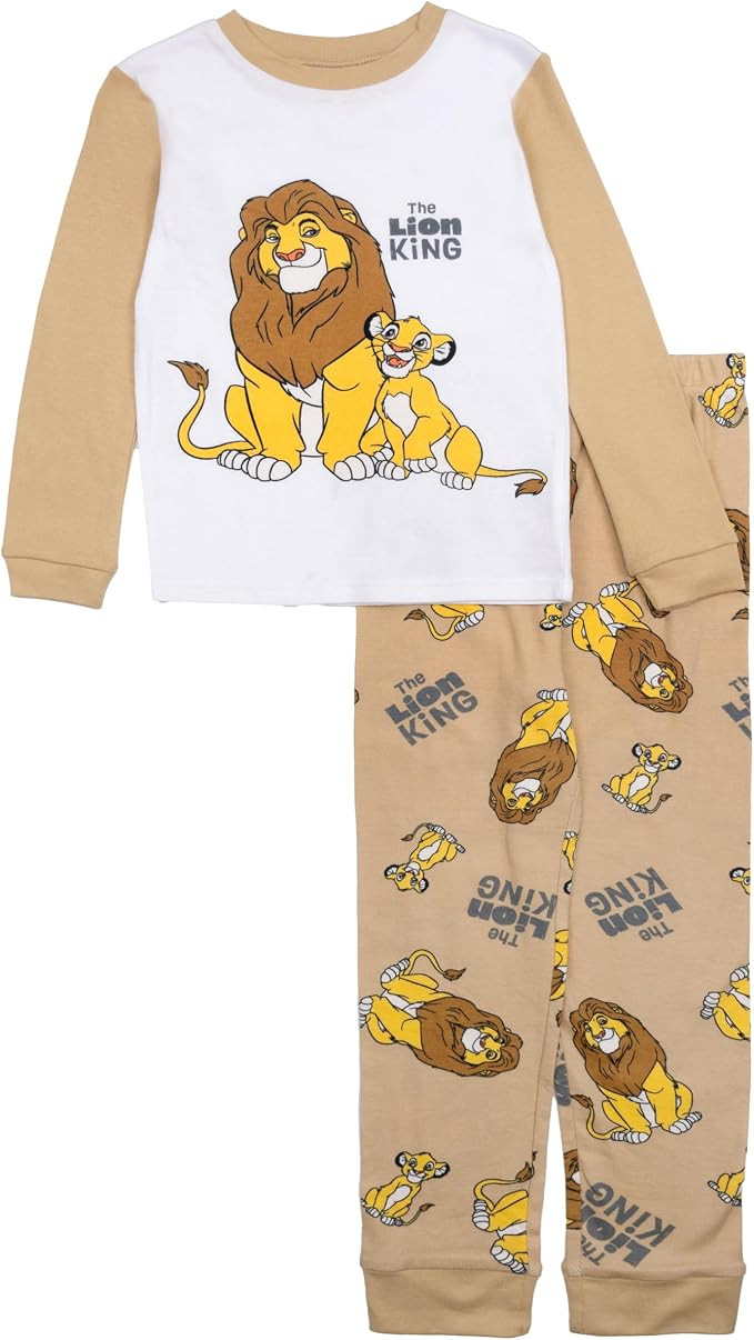 Disney Boys' 2-piece Snug-fit Cotton Holiday Matching Pajama Set, Soft & Cute for Kids | Amazon (US)