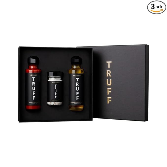 TRUFF Starter Pack, Includes Black Truffle Hot Sauce (6 oz.), Black Truffle Oil (6 oz.), and Blac... | Amazon (US)