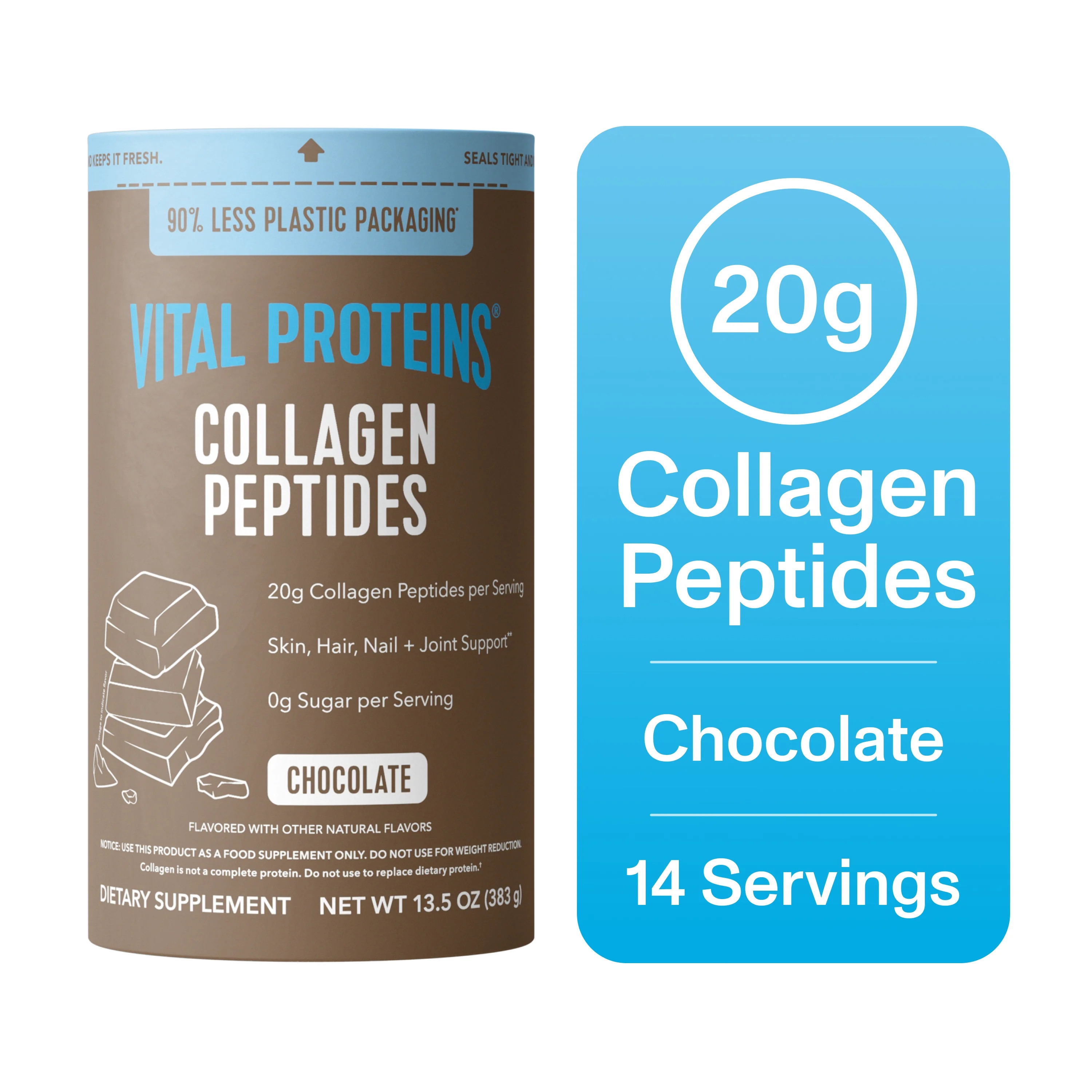 Vital Proteins Chocolate Collagen Peptide, 13.5 oz | Walmart (US)