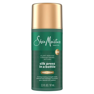 SheaMoisture Silk Press In a Bottle - Prep Cream - 3.3 fl oz: For Curly Hair, Moisturizing, Mandarin, Bergamot | Target