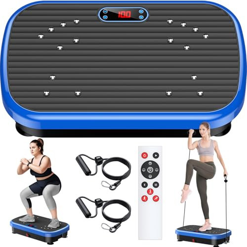PUREROYI Vibration Plate Exercise Machine Weight Loss, Whole Body Vibration Plate for Lymphatic Drainage, 180 Adjustable Speeds Vibrating Plate 330 Lbs Capacity Fitness Platform for Women Men | Amazon (US)