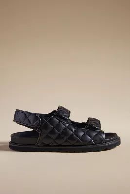 Pilcro Quilted Slingback Sandals | Anthropologie (US)