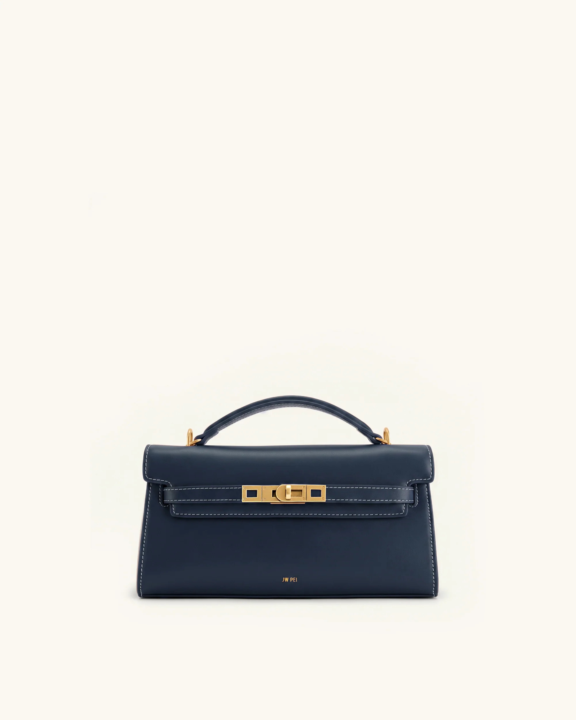 Noor Top Handle Bag - Navy Blue | JW PEI US