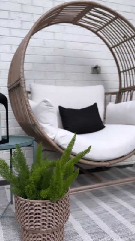 Scored the cutest patio furniture piece @walmart this week and I can’t wait for more summer evenings to cozy up with  a good book in hand! This is my summertime vibe yall! 😎☀️

#walmartpartner
#walmartfinds 
#walmart 
#PatioFurniture
 #SummerVibes
#BackyardEssentials 
#OutdoorDecor 
#FurnitureFind
#outdoorlivingspace 
#affordablefinds 