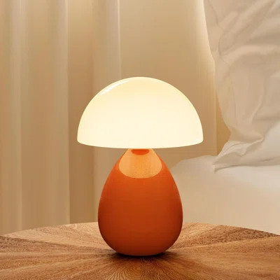 Mushroom Lamp Table Lamp For Bedroom Ice Crackle Desk Lamp Bedside Lamps For Living Room Night Standstable Lamps Cute Modern Mid Century Lamps | Wayfair North America
