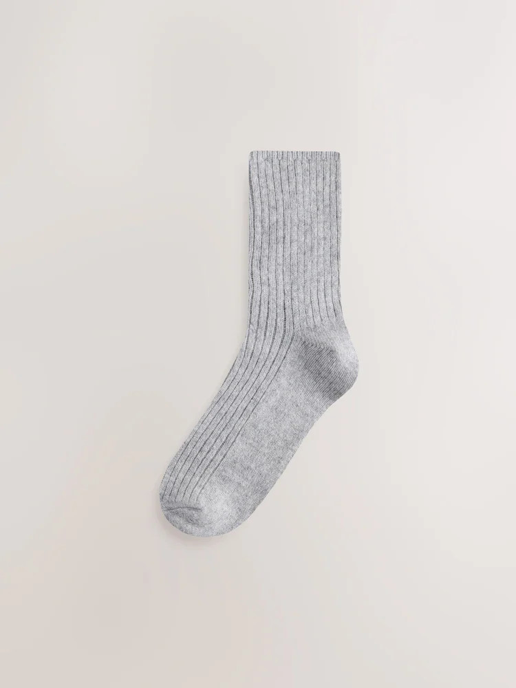 Grey N. Premium Thermal Containing Cashmere Ankle Socks 1 Pack | Next EU
