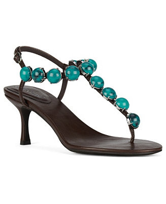 Women's Gemstone Embellished Thong Dress Sandals | Macy's